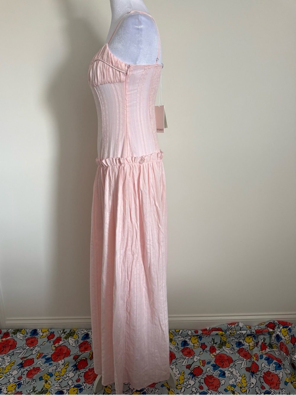 Peppermayo Blush Pink Maxi dress size 4 US - Picture 5 of 13